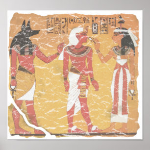 Póster Anubis, Tut, Osiris