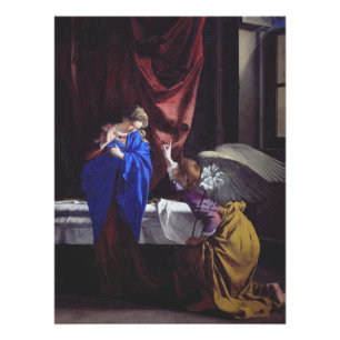 Póster Anunciación a la bendita Virgen María de Orazio