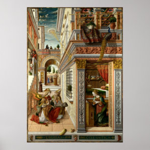 Póster Anunciación Con San Emidio, 1486