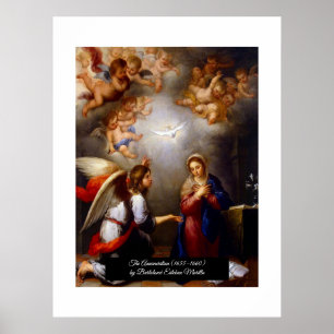 Póster Anunciación de Bartolomé Esteban Murillo