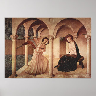 Póster Anunciación (de Fra Angelico)