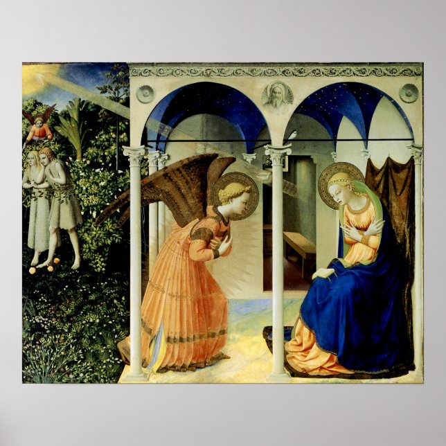Póster Anunciación de Fra Angelico (Frente)