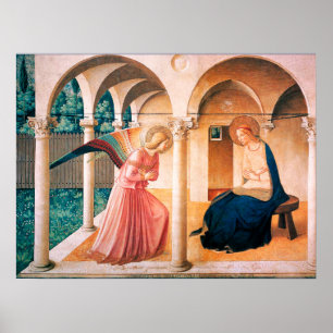 Póster ANUNCIACIÓN de Fra Beato Angelico Poster