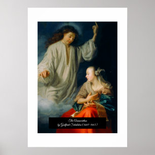 Póster Anunciación de Godfried Schalcken