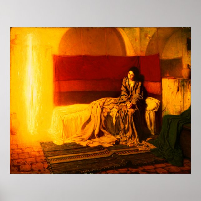 Póster Anunciación de Henry Ossawa Tanner (1898) (Frente)