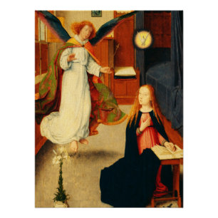 Póster Anunciación de la Virgen María por Gerard David