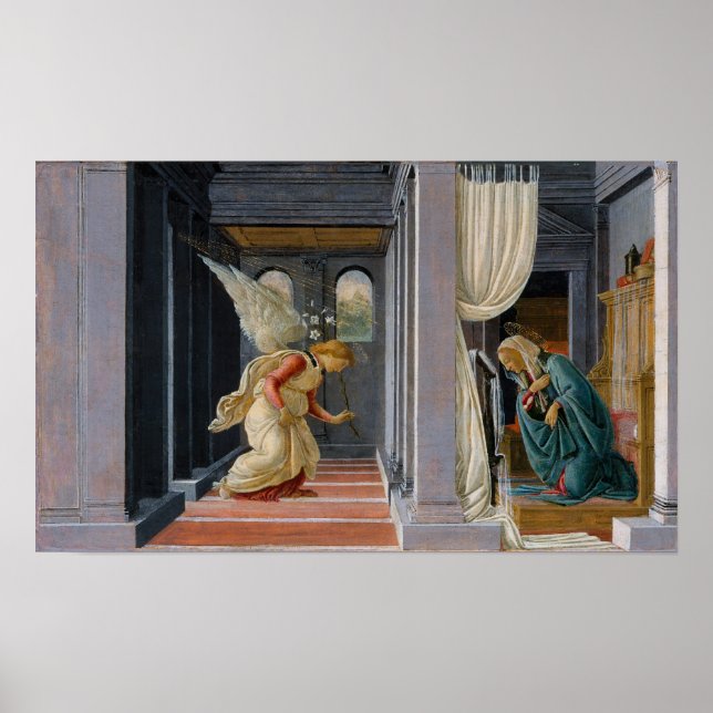 Póster Anunciación de Sandro Botticelli (Frente)