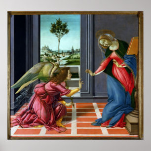 Póster Anunciación de Sandro Botticelli