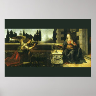 Póster Anunciación del Señor por Leonardo da Vinci