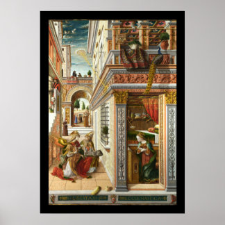 Póster Anunciación, San Emidio y un OVNI