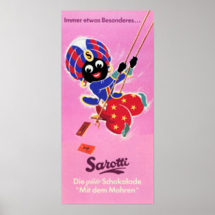 Póster Anuncio alemán retro SAROTTI CHOCOLATES & CANDIES