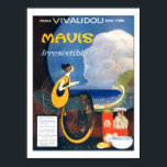 Póster Anuncio Art Deco Mavis Perfume 1920<br><div class="desc">Reproducción de un anuncio de Fred L. Packer Mavis Perfume de agosto de 1920. El anuncio dice "Mavis. ¡Irresistible! Agua de baño Mavis. Refrescante - fragante - delicioso! Un lujo de verano que se ha convertido en una necesidad - porque trae un confort inusual. Mavis Face Powder. Ni artificialmente pesada...</div>