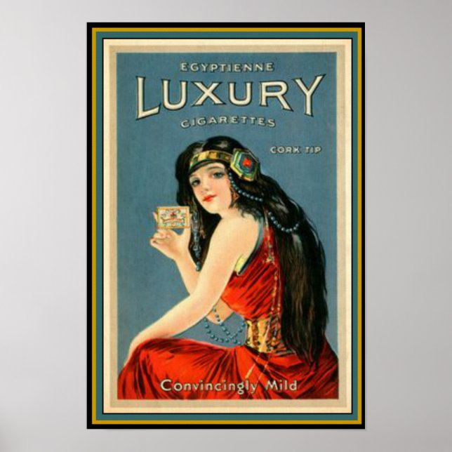 Póster Anuncio Art Deco Vintage de lujo de 13 x 19 (Frente)