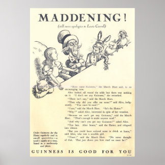 Póster Anuncio de 1933, para GUINNESS