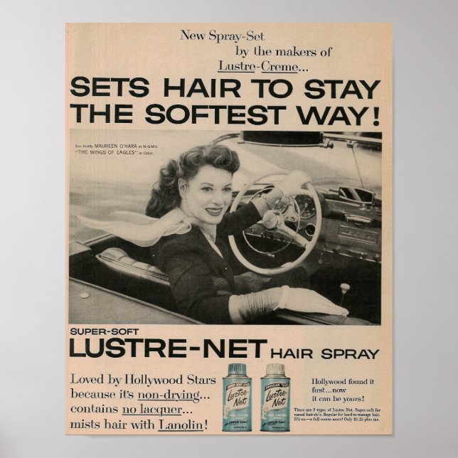 Póster Anuncio de aerosol en 1957 (Frente)
