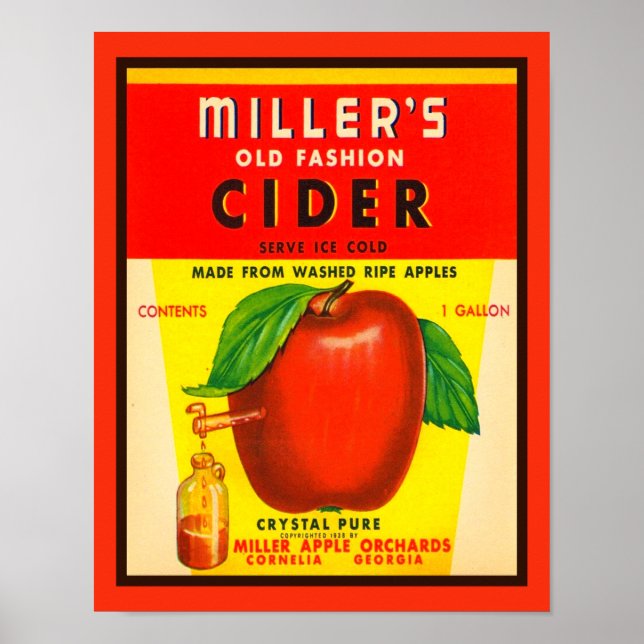 Póster Anuncio de Apple Cider Miller (Frente)