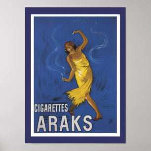 Póster Anuncio de Araks de los cigarrillos