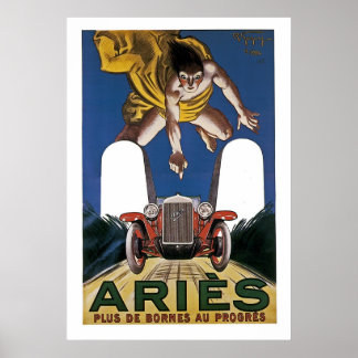 Póster Anuncio de Aries de época