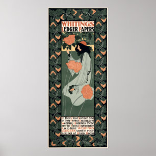 Póster Anuncio de Art Nouveau de 1890 de Will Bradley