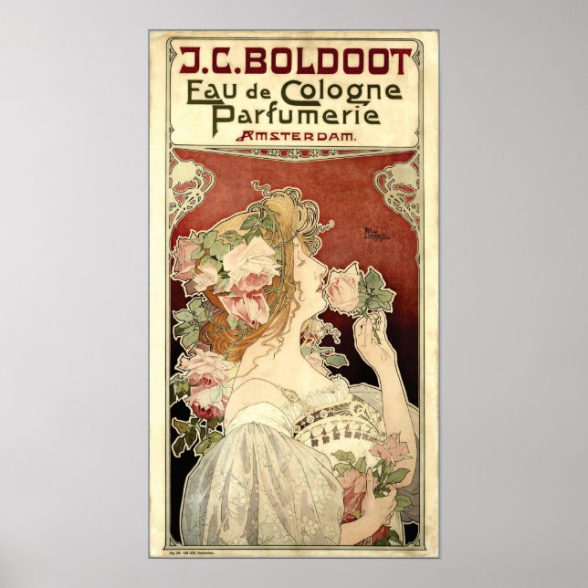 Póster Anuncio de Art Nouveau de 1897 de Privat-Livemont (Frente)