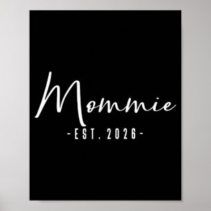 Póster Anuncio de bebé de nueva mamá est