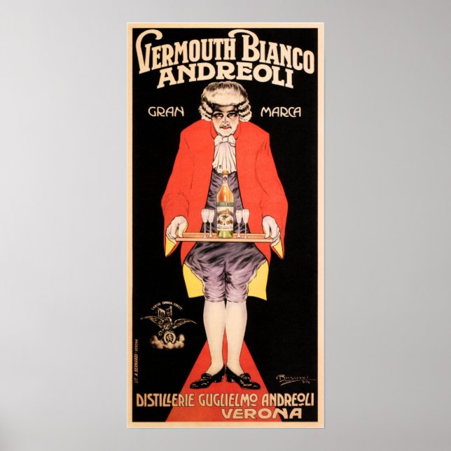 Póster Anuncio de bebidas alcohólicas de BIANCO Verona VE (Frente)