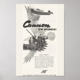 Póster Anuncio de Bell Aircraft 1941