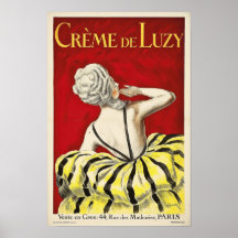 Anuncio de belleza art nouveau francesa Crema de L