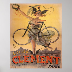 Póster Anuncio de bicicleta francesa de 1898