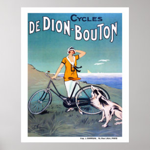 Póster Anuncio de bicicleta francesa de 1925