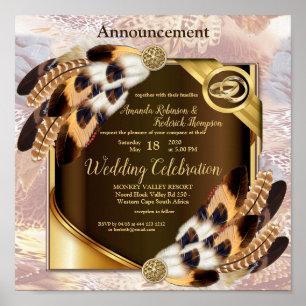 Póster Anuncio de boda Dream Catcher