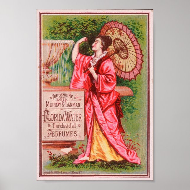 Póster Anuncio de bonito para el agua de Florida (Frente)