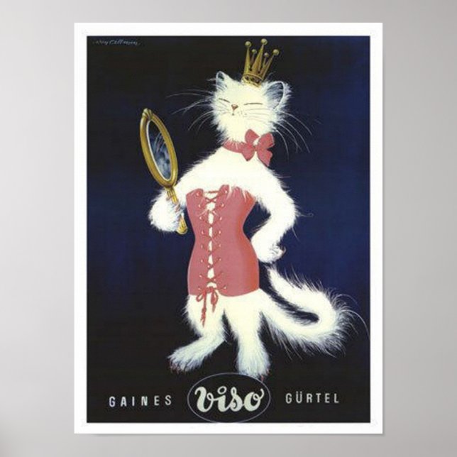 Póster Anuncio de bronce vintage (Frente)