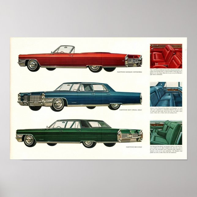 Póster Anuncio de Cadillac Prestige de 1965 (Frente)