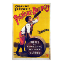 Anuncio de cerveza francés vintage