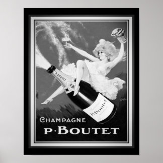 Póster Anuncio de champán "P. Boutet" de 1920