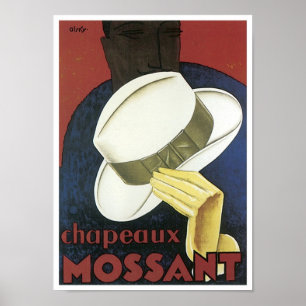 Póster Anuncio de Chaneaux Mossant Vintage