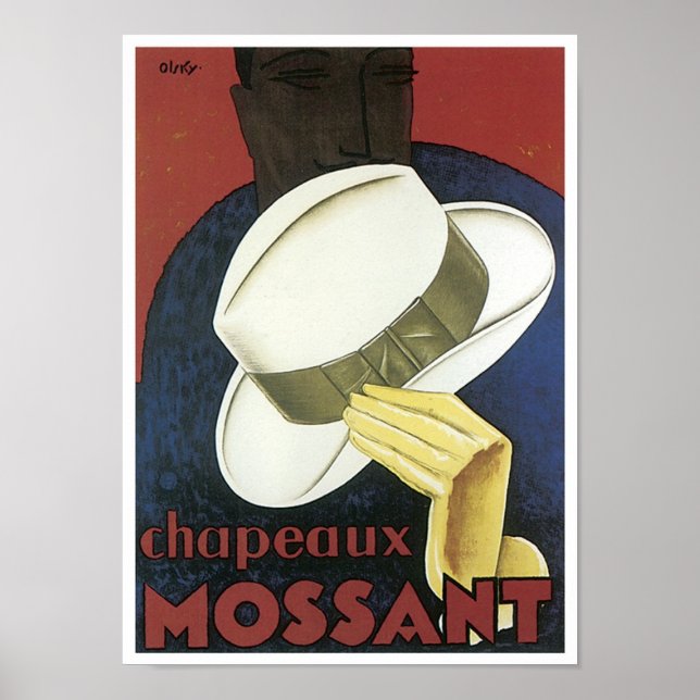 Póster Anuncio de Chaneaux Mossant Vintage (Frente)