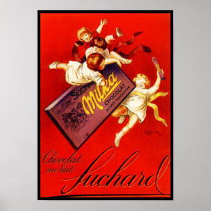 Póster Anuncio de chocolate de Milka de Vintage