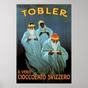 Póster Anuncio de chocolate Tobler vintage