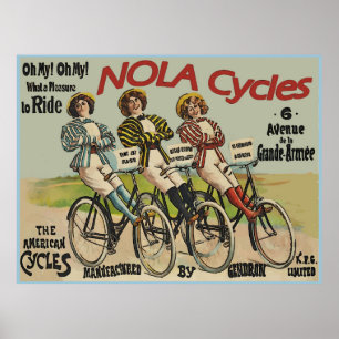 Póster Anuncio de ciclos NOLA de época