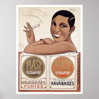 Póster anuncio de cigarrillo vintage