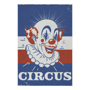 Póster Anuncio de circo vintage
