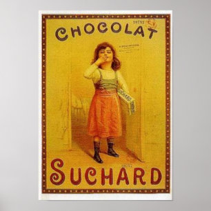 Póster Anuncio de cosecha de chocolate