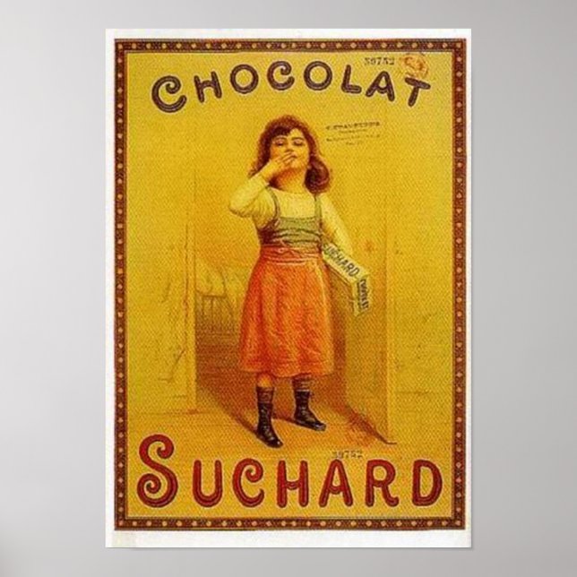 Póster Anuncio de cosecha de chocolate (Frente)