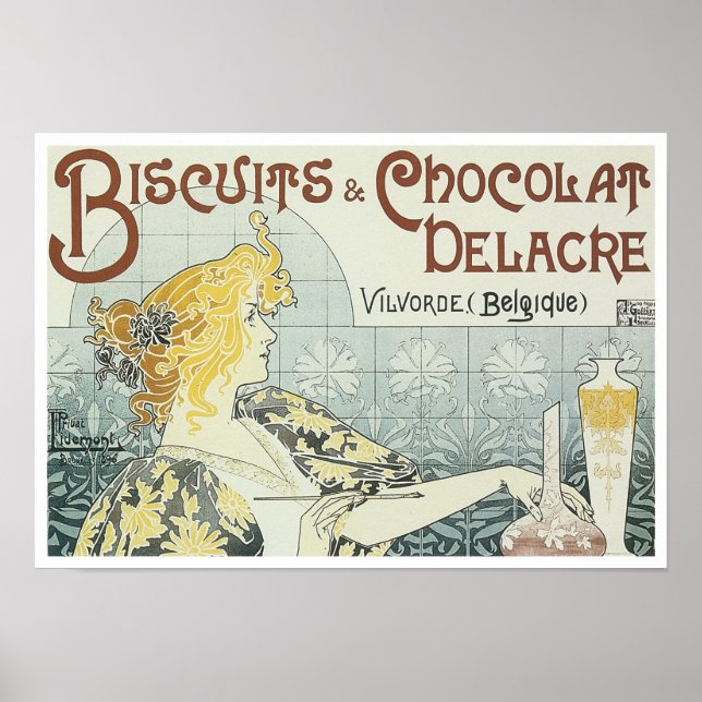 Póster Anuncio de cosecha de chocolate y chocolate (Frente)