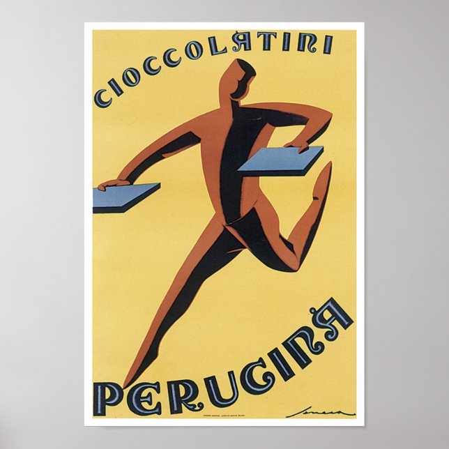 Póster Anuncio de cosecha de cioccolatiri Perugina (Frente)