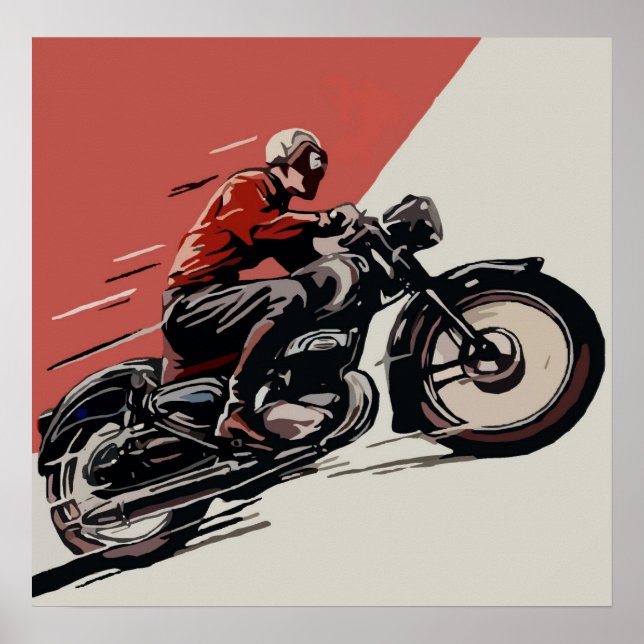 Póster Anuncio de cosecha de motocicletas (Frente)