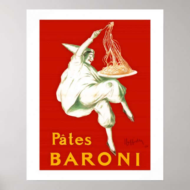 Póster Anuncio de cosecha de pates Baroni Cappiello (Frente)