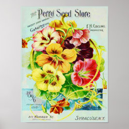 Póster Anuncio de cosecha de semillas de Perry